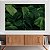Quadro Decorativo Canvas Composição de Folhas Verdes Vibrantes em Fundo Escuro Horizontal - Imagem 3