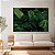 Quadro Decorativo Canvas Composição de Folhas Verdes Vibrantes em Fundo Escuro Horizontal - Imagem 2
