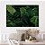 Quadro Decorativo Canvas Composição de Folhas Verdes Vibrantes em Fundo Escuro Horizontal - Imagem 4