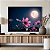 Quadro Decorativo Canvas Campo de Flores em Lua Cheia Horizontal - Imagem 4