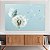 Quadro Decorativo Canvas Dente de Leão Com Borboleta Azul Horizontal - Imagem 2