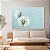 Quadro Decorativo Canvas Dente de Leão Com Borboleta Azul Horizontal - Imagem 5