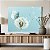 Quadro Decorativo Canvas Dente de Leão Com Borboleta Azul Horizontal - Imagem 3