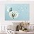Quadro Decorativo Canvas Dente de Leão Com Borboleta Azul Horizontal - Imagem 4