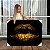 Quadro Decorativo Canvas Composição Abstrata de Boca Dourada ao Fundo Escuro Horizontal - Imagem 1