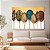 Quadro Decorativo Canvas Composição Abstrata de Folhas Coloridas Horizontal - Imagem 4