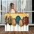 Quadro Decorativo Canvas Composição Abstrata de Folhas Coloridas Horizontal - Imagem 1