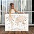 Quadro Decorativo Mapa Mundi Abstrato Minimalista Horizontal - Imagem 1