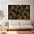 Quadro Decorativo Conjunto de Folhas Bronze e Dourado Horizontal - Imagem 2