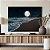 Quadro Decorativo Canvas Paisagem Praia a Noite Com Lua Cheia Horizontal - Imagem 4