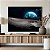 Quadro Decorativo Canvas Paisagem Superfície da Lua Com vista Para a Terra Horizontal - Imagem 4