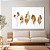 Quadro Decorativo Canvas Folhas Douradas Golden Horizontal - Imagem 3