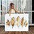 Quadro Decorativo Canvas Folhas Douradas Golden Horizontal - Imagem 1