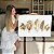Quadro Decorativo Canvas Folhas Douradas Golden Horizontal - Imagem 7