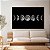 Quadro Decorativo Canvas Fases da Lua Fundo Preto Horizontal - Imagem 2