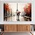Quadro Decorativo Canvas Paisagem Pintura Casal em Frente a Torre Eiffel Horizontal - Imagem 2