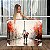 Quadro Decorativo Canvas Paisagem Pintura Casal em Frente a Torre Eiffel Horizontal - Imagem 1
