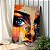 Quadro Decorativo Canvas Rosto Feminino Abstrato Colorido Vertical - Imagem 2
