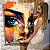 Quadro Decorativo Canvas Rosto Feminino Abstrato Colorido Vertical - Imagem 6