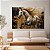 Quadro Decorativo Canvas Cavalo Abstrato Espatulado Horizontal - Imagem 2