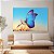 Quadro Decorativo Canvas Borboleta Pousando no Dente de Leão Horizontal - Imagem 3