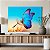 Quadro Decorativo Canvas Borboleta Pousando no Dente de Leão Horizontal - Imagem 4