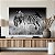 Quadro Decorativo Canvas Animais Zebras Preto e Branco Horizontal - Imagem 4