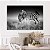 Quadro Decorativo Canvas Animais Zebras Preto e Branco Horizontal - Imagem 5