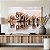 Quadro Decorativo Canvas Animais Família de Elefantes Tomando Água Horizontal - Imagem 4