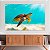 Quadro Decorativo Canvas Animais Tartaruga Nadando no Mar Horizontal - Imagem 2