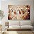 Quadro Decorativo Canvas Religioso Pintura de Santa Ceia de Jesus Cristo Horizontal - Imagem 4