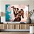 Quadro Decorativo Canvas Religioso Estátua de Anjo Segurando uma Cruz Horizontal - Imagem 4