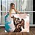 Quadro Decorativo Canvas Religioso Estátua de Anjo Segurando uma Cruz Horizontal - Imagem 1