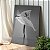 Quadro Decorativo Canvas Bailarina Preto e Branco Vertical - Imagem 2