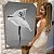 Quadro Decorativo Canvas Bailarina Preto e Branco Vertical - Imagem 6
