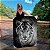 Quadro Decorativo Canvas Tigre Preto e Branco Olhos Azuis Vertical - Imagem 1