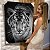 Quadro Decorativo Canvas Tigre Preto e Branco Olhos Azuis Vertical - Imagem 6