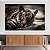 Quadro Decorativo Canvas Animais Tigre Deitado Horizontal - Imagem 2