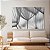 Quadro Decorativo Canvas Paisagem Dente de Leão Black and White Horizontal - Imagem 3