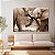 Quadro Decorativo Canvas Animais Elefantes Encostando as Trombas Horizontal - Imagem 2