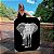 Quadro Decorativo Canvas Animais Elefante Caminhando em Fundo Preto Vertical - Imagem 1
