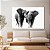 Quadro Decorativo Canvas Animais Casal de Elefantes Caminhando Vertical - Imagem 5