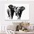 Quadro Decorativo Canvas Animais Casal de Elefantes Caminhando Vertical - Imagem 4