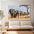 Quadro Decorativo Canvas Animais Manada de Elefantes Enfileirados Horizontal - Imagem 3