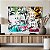Quadro Decorativo Canvas Rosto Feminino Street Arte Horizontal - Imagem 4