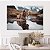 Quadro Decorativo Canvas Animais Filhote de Leão com Reflexo na água Horizontal - Imagem 5