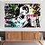 Quadro Decorativo Canvas Rosto Feminino Street Art Horizontal - Imagem 2