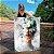 Quadro Decorativo Canvas Beleza Feminina Pintura de Face Feminina Com Flores Vertical - Imagem 1