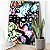 Quadro Decorativo Canvas Street Art Grafite Colorido em Tela Branca Vertical - Imagem 2