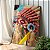 Quadro Decorativo Canvas Paisagem Cocar Indígena Colorido Vertical - Imagem 3